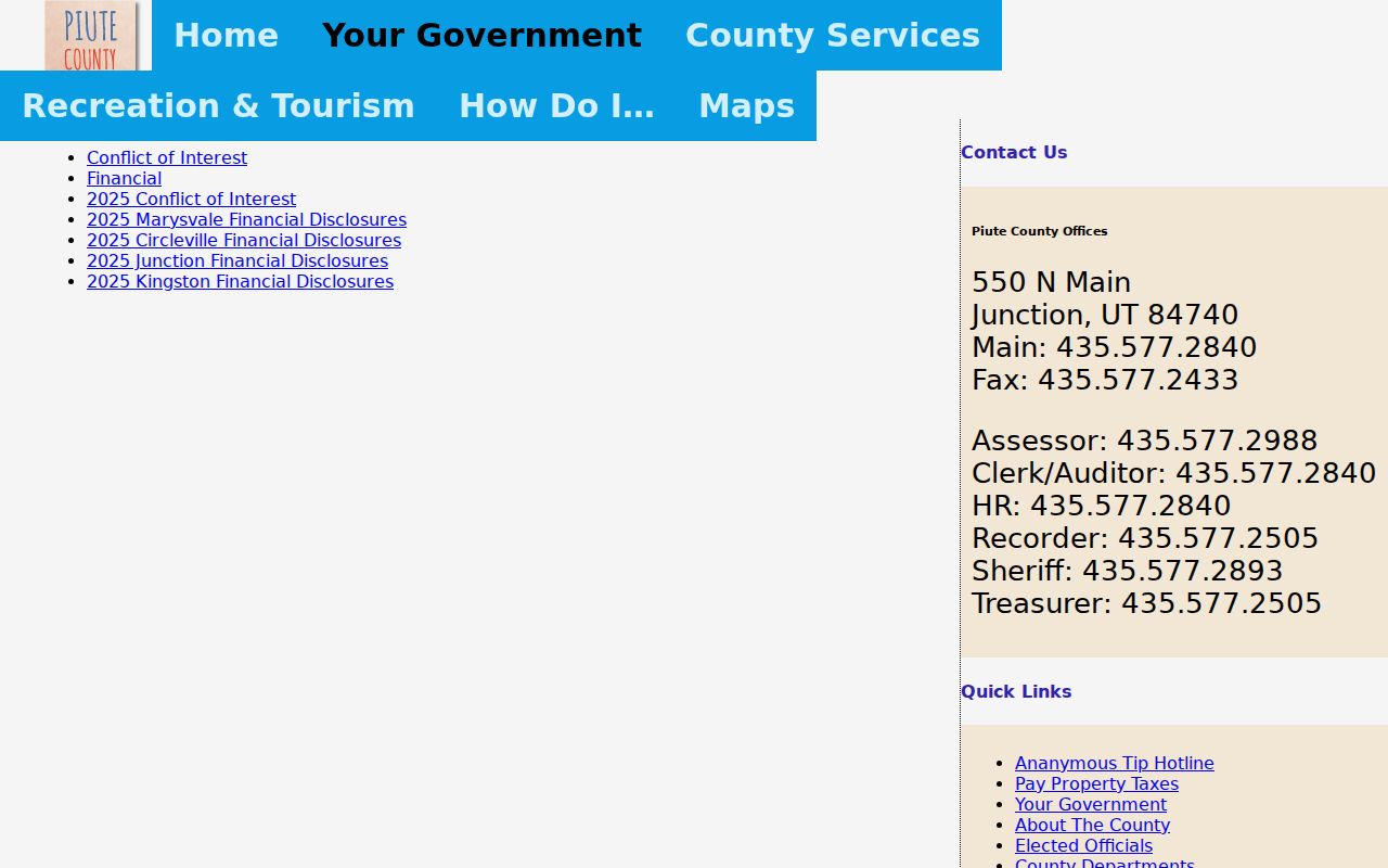 Circleville record check municipal disclosure listing